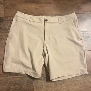 Lululemon Athletica Beige Flat Front Shorts